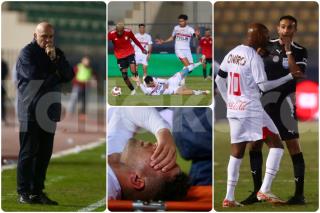 "مطالبة بالانسحاب واعتراض شيكابالا وبكاء داخل سيارة الإسعاف".. لقطات مباراة الزمالك ضد طلائع الجيش